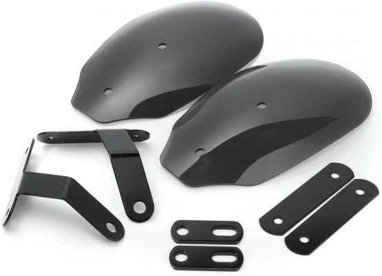 Alamor Motorcycle Hand Guards Handlebar Handguards Protecter compatible with Har-le-y Xl 883 1200 Dyn-a Roa-d King-Black