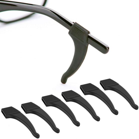 Anti-Slip Glasses Ear Hook Grip - 3 Pack - Stretchy Fit for Sunglasses and Glasses