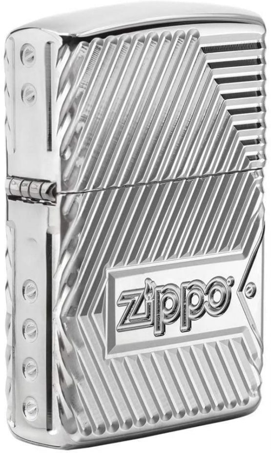 Zippo Windproof Lighter Metal Long Lasting Zippo Lighte Best with Zippo Lighter Fluid Refillable Lighter Perfect for Cigarettes Cigars Candles Pocket Lighter Fire Starter Zippo Bolts Design - Image 2