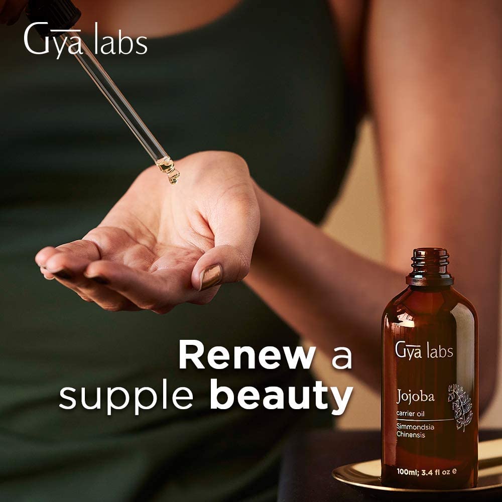 Gya Labs Organic Jojoba Carrier Oil for Skin, 100% Pure Natural Jojoba Oil Organic Unrefined, Jojoba Oil for Hair Body - Image 3