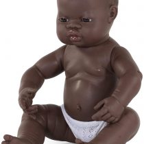 Miniland Miniland31003 Newborn Doll African Boy, Multi-Color