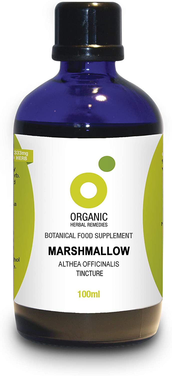 Organic Herbal Remedies Marshmallow Root Tincture, 100 ml, Blue Bottle, 100 ml (Pack of 1)