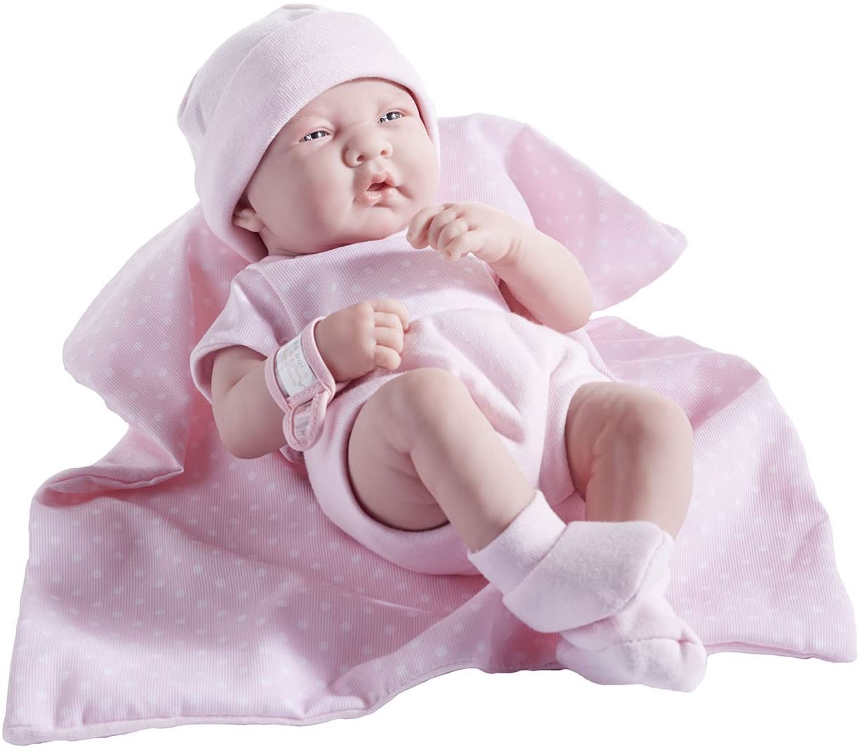 Berenguer JC TOYS La Newborn - 36 cm - Vinyl Baby/A Real Girl, Pink, 38 cm