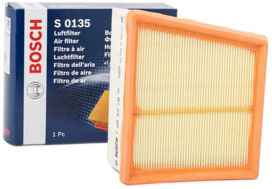 Bosch S0135 Car Air Filter - Separates Particles from the Air Intake - Moisture-resistant plus High Tensile Strength