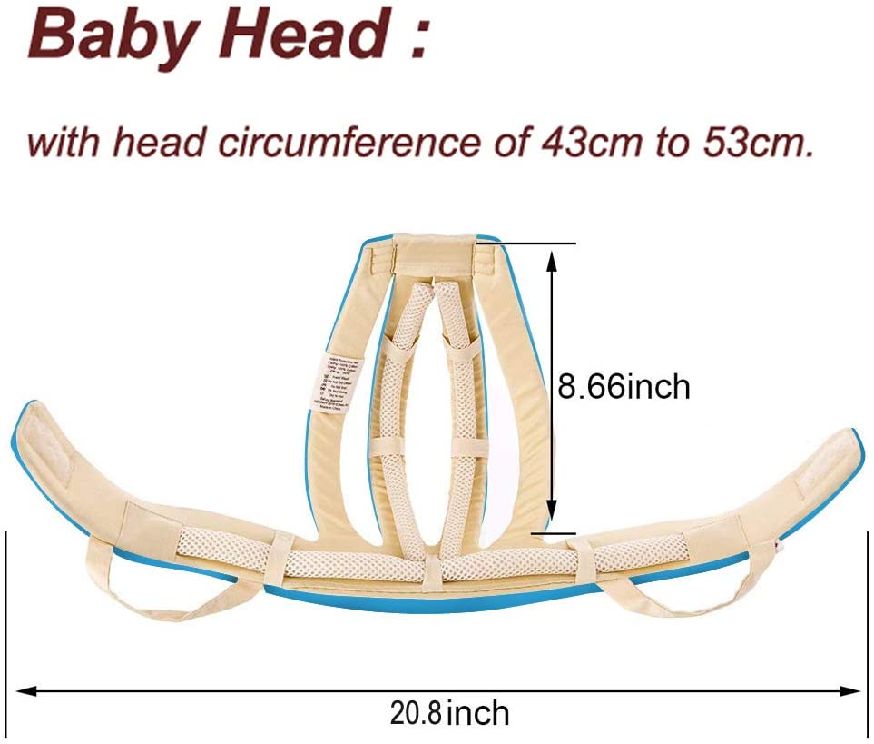 IULONEE Baby Helmet, Baby Head Protector Helmet Crawling Walking Helmets Headgear Toddler Protective Hat for Infant Boys Girls Blue - Image 4