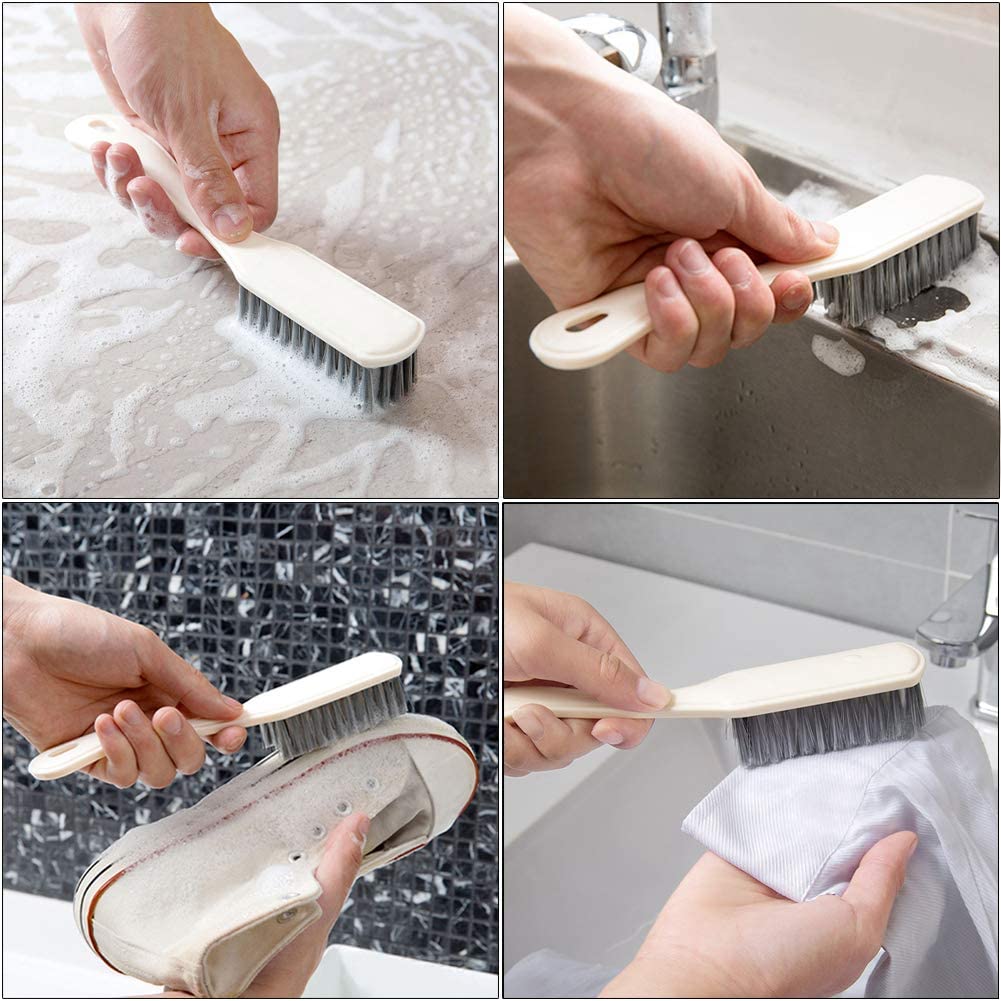 4 pack Deep Cleaning Brush Set-Kitchen Cleaning Brushes, Includes Grips  Dish Brush, Bottle Brush, Scrub Brush Bathroom Brush, Shoe Brush for  bathroom, Floor, Tub, Shower, Tile, Bathroom, and Kitchen 