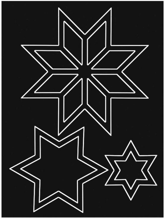 Ursus 21750099 Decorative Set Trees and Stars 8 Photo Card 300 g/m² Approx. 24.8 x 33 cm, 9 sheets of tracing paper in 6 colours, material for 6 trees and 6 stars, colourful - Image 3