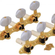 BQLZR Golden Plated Classical Guitar Tuners Machine Heads Pearled Tuning Pegs