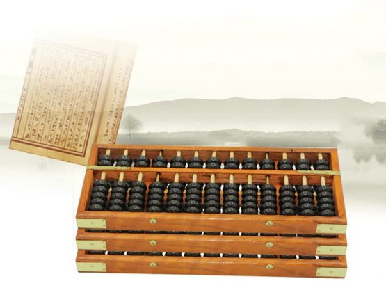 HugeStore Vintage Wooden Wood Abacus Desk Soroban for Kids Math Educational Learning Tools - Image 3