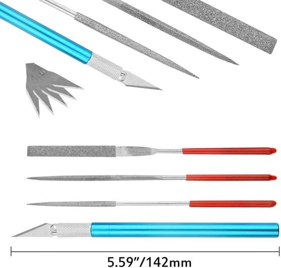 WMYCONGCONG 19 PCS Professional Gundam Model Tools Kit Hobby Building Tools Kit for Building Car Model Repairing and Fixing - Image 3