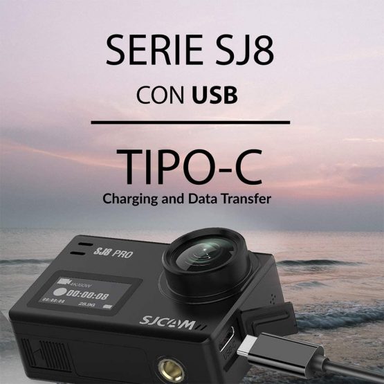SJCAM SJ8 AIR Sports Camera 2K Native 30M Touch Screen, Action Water Camera with Battery and External Charger, USB-4 WIFI 1200 mAh - Image 4