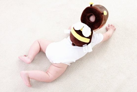 Child Head Protection Cushion, Adjustable Child Safety pad Baby Toddler Protection Head Cute bee (Brown) - Image 4