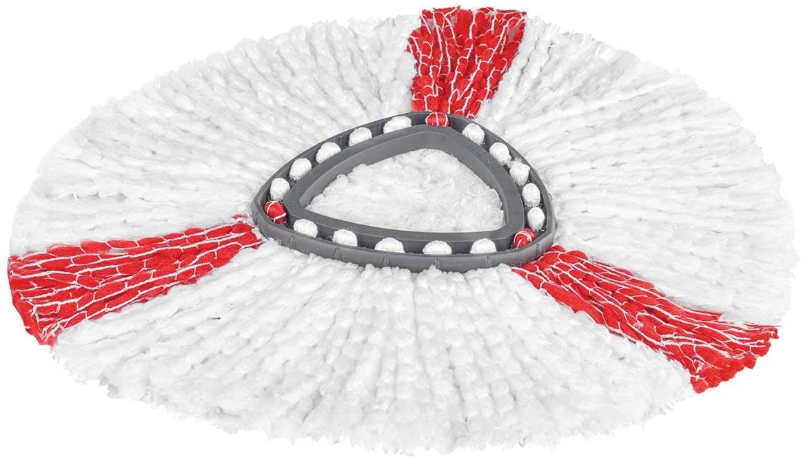 Vileda EasyWring and Clean Turbo 2-in-1 Microfibre Mop Refill Head, White/Red - Image 2