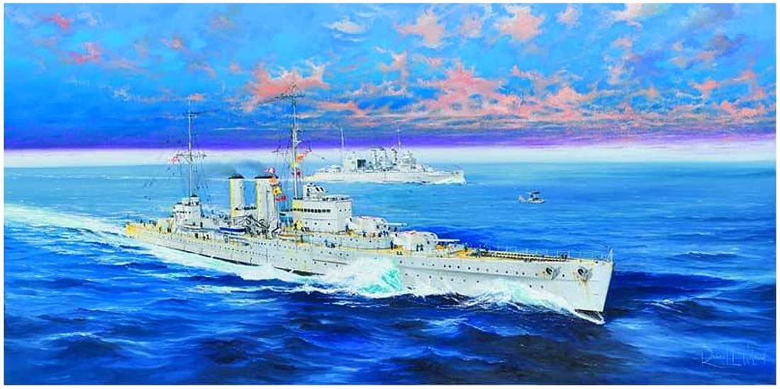 Trumpeter 1: 350 - HMS Exeter, Various, Medium