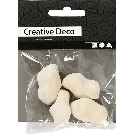 Creativ 100263 Dutch Wooden Clogs, L: 30 mm, 2pairs - Image 4