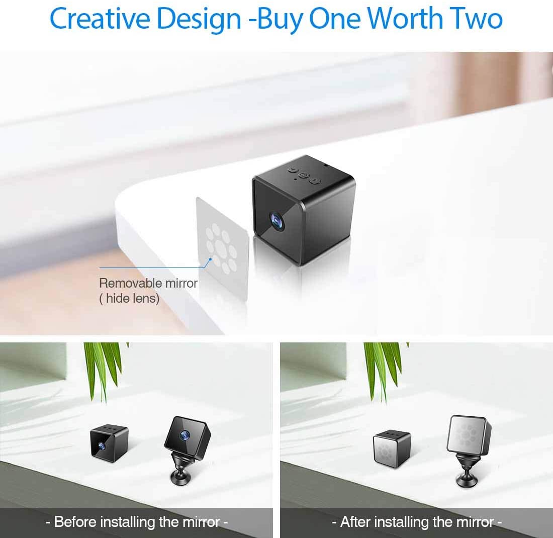 Bluetooth Mini Spy Cameras Hidden WiFi,MHDYT Wireless HD 1080P Portable
