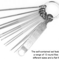 Guitar Nut Slot Files, 13Pcs Guitar Bridge and Saddle Nut Files Set for Guitar Repair Tool, Guitar Maintenance and Repair Tools