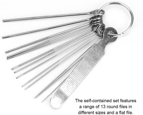Guitar Nut Slot Files, 13Pcs Guitar Bridge and Saddle Nut Files Set for Guitar Repair Tool, Guitar Maintenance and Repair Tools