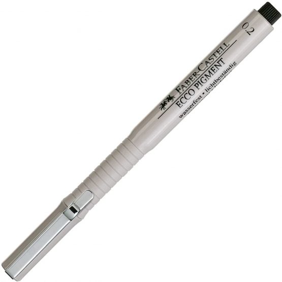 Faber-Castell Ecco Pigment Fibre Tip Pen, 0.2mm, Black - Image 3