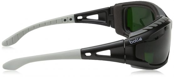 Bolle TRACWPCC5 Tracker Glasses Nylon Welding Shade Anti-Scratch Lens, Black - Image 3