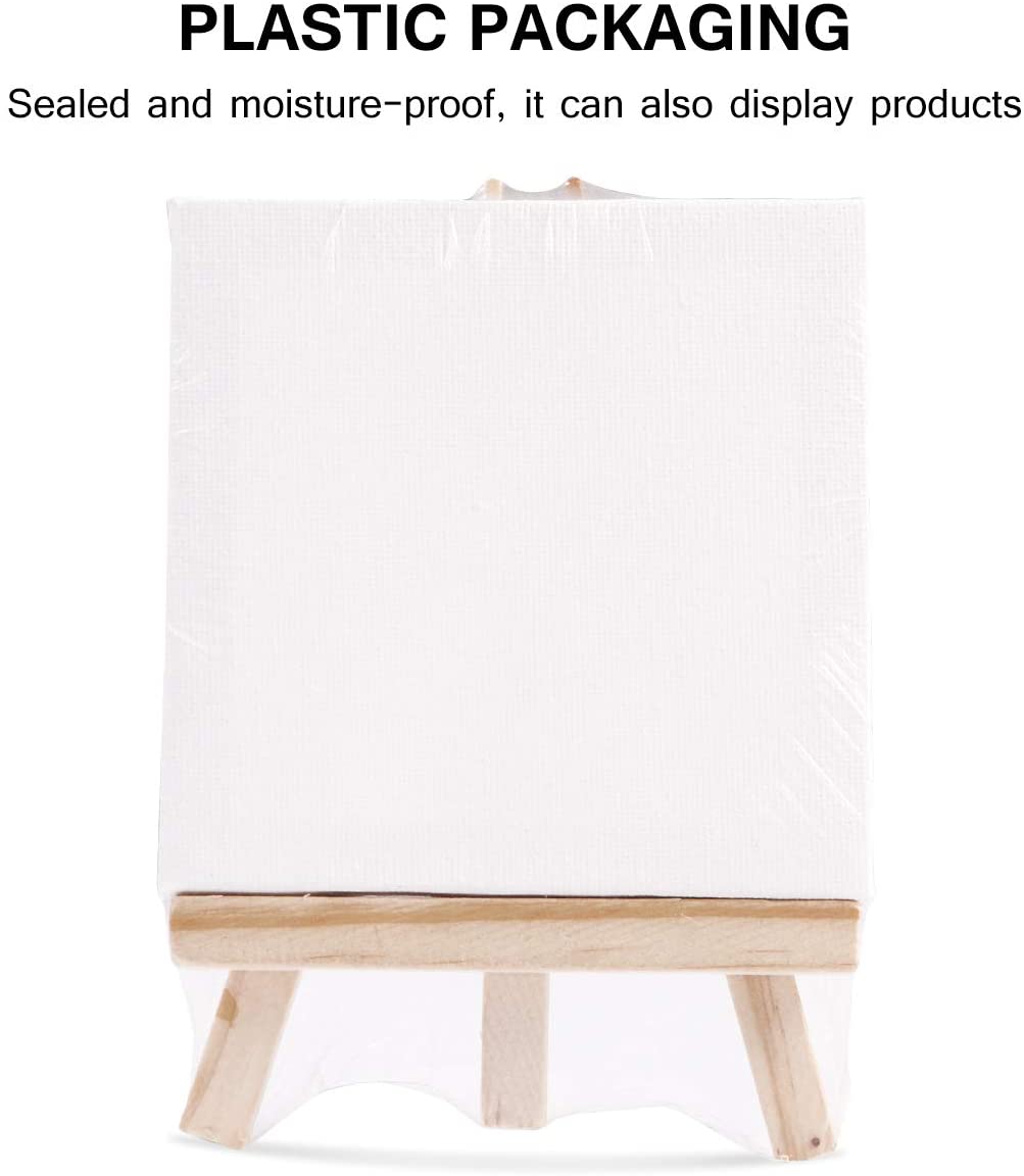 SUPVOX Canvas and Easel Set Painting Craft Drawing Art Decoration