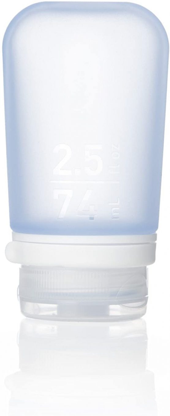 humangear GoToob+ Medium 74ml GoToob+ Travel Bottle with locking cap - Medium 74ml - Blue, Medium