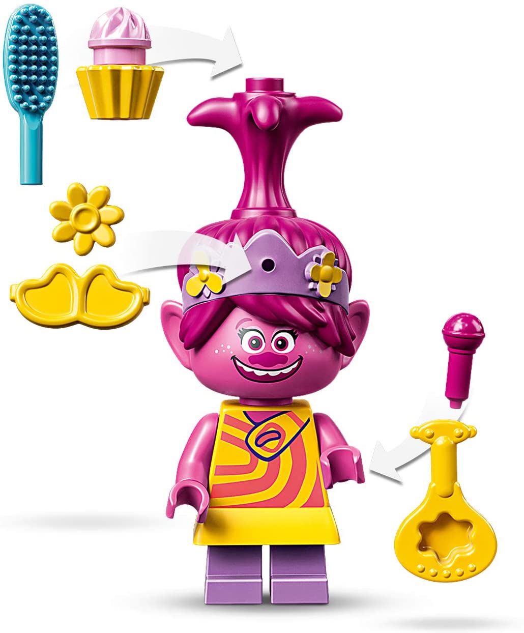 LEGO 41253 Trolls World Tour Lonesome Flats Raft Adventure Playset with Poppy, Branch and Hicory, Multicolored - Image 3