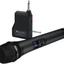 Wireless Microphone,FIFINE Handheld Dynamic Microphone Wireless mic System for Karaoke Nights and House Parties to Have Fun Over the Mixer,PA System,Speakers-K025