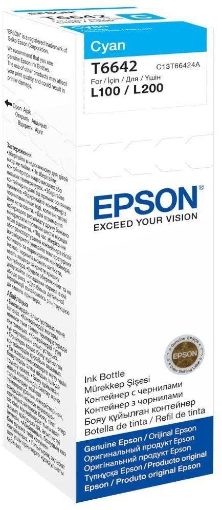 Epson EcoTank 664 Cyan Genuine Ink Bottle, Single - Image 4