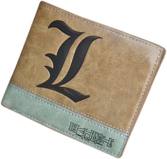 Anime Wallet Purse One Piece Fairy Tail Attack On Titan Death Note Gift for Fan Collection (Death Note)