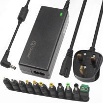 Gonine 24V 2.5A 60W AC/DC Adapter Switching Power Supply with 5.5 X 2.1 mm DC Plug and 11 PCS DC Jacks Connector for led Light Strips, Computer Monitor and More
