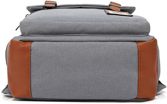 Junlion Unisex Business Laptop Backpack College Student School Bag Travel Rucksack Daypack with USB Charging Port Grey - Image 4