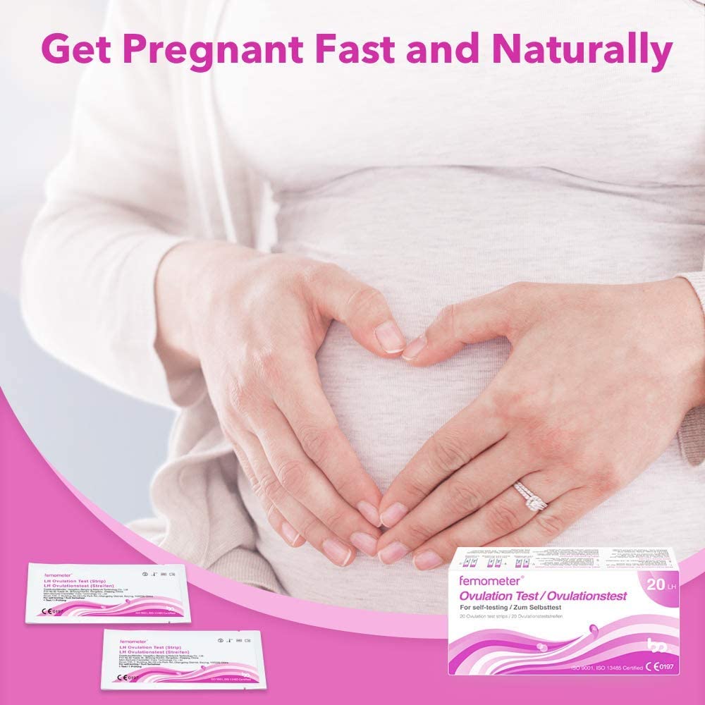 Femometer 20 Ovulation Test Strips, LH Tests with Highly Sensitive and