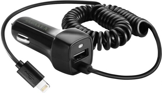 ZLONXUN Car Charger with 3FT Cable Compatible for iPhone 12 Pro Max/11 Pro/11/XS/XR/8/8 Plus/7/7 Plus/SE/6/6S Plus