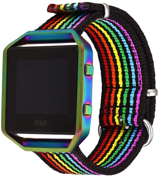 fitbit blaze fabric strap