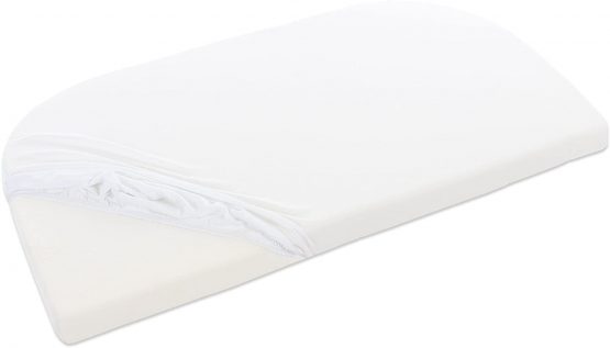 babybay fitted sheet terry cloth, white, for babybay original