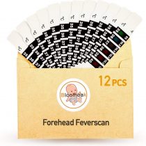 12 PCS Forehead Head Strip Thermometer Fever Body Baby Child Kid Adult Check Test Temperature Monitoring Safe Non-Toxic 95-104 ℉