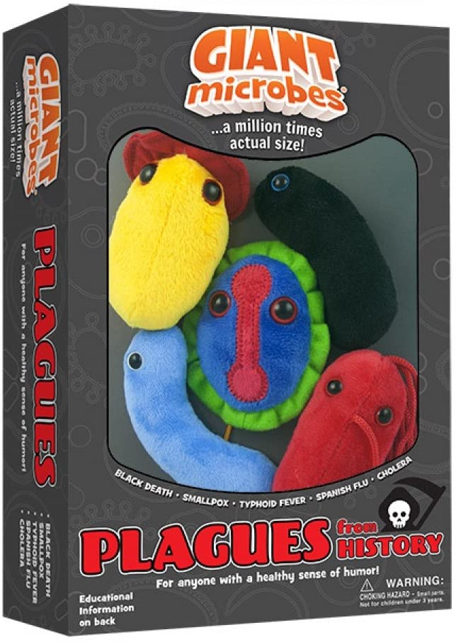 GIANTmicrobes Themed Gift Box - Plagues From History, Multicolor, 5 Count (Pack of 1)