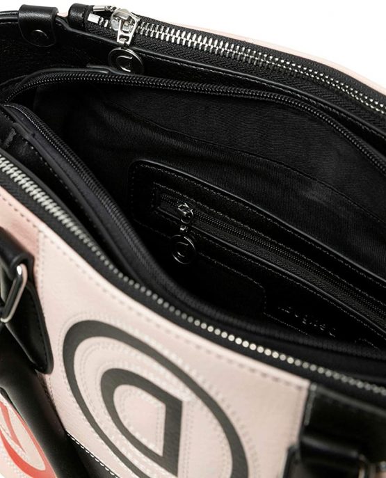 Desigual Women's Bols_Logo Patch Safi Handbag Beige (Beige) - Image 3