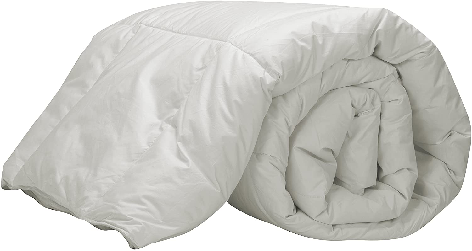 Pikolin Home, duvet upholstery 92% Goose Down Filling Duvet/Quilt Cover 100% Cotton Percale, 250g/m2., white, Lit 120-200 x 200 cm
