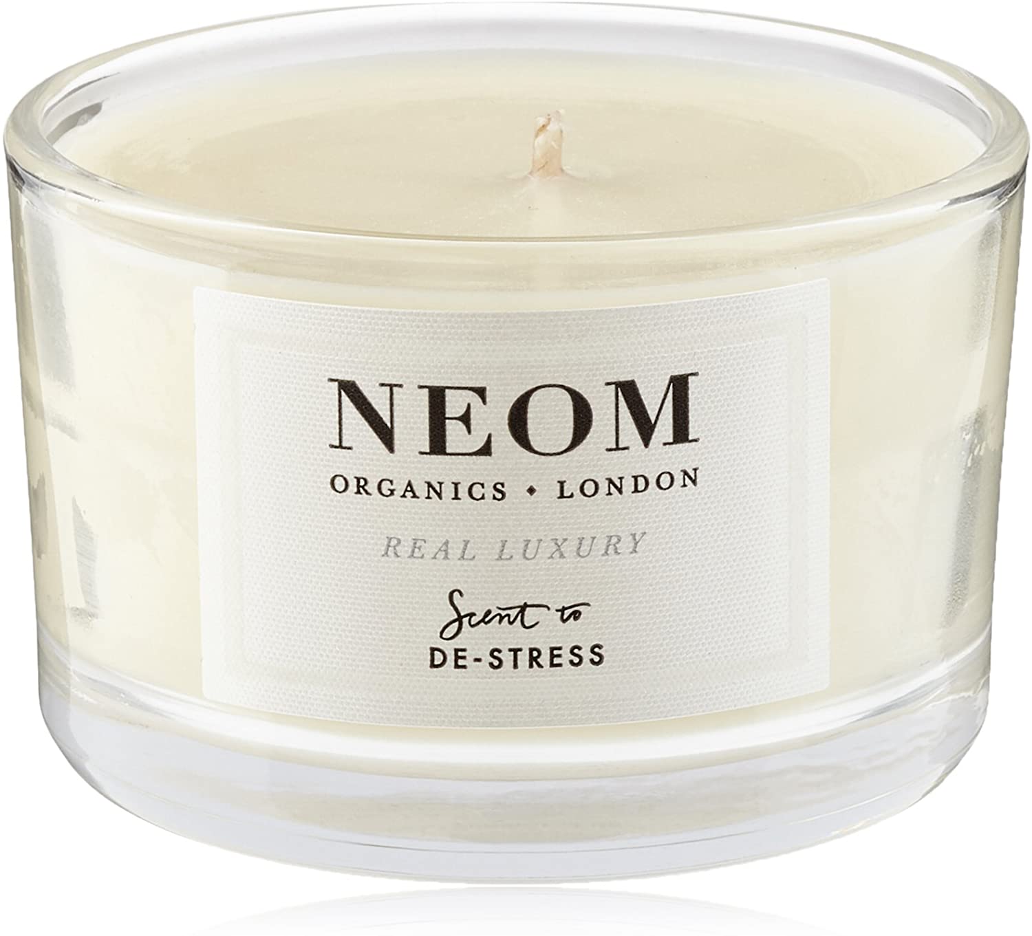 NEOM- Real Luxury Scented Candle, Travel Size, White, 75 g (Pack of 1)