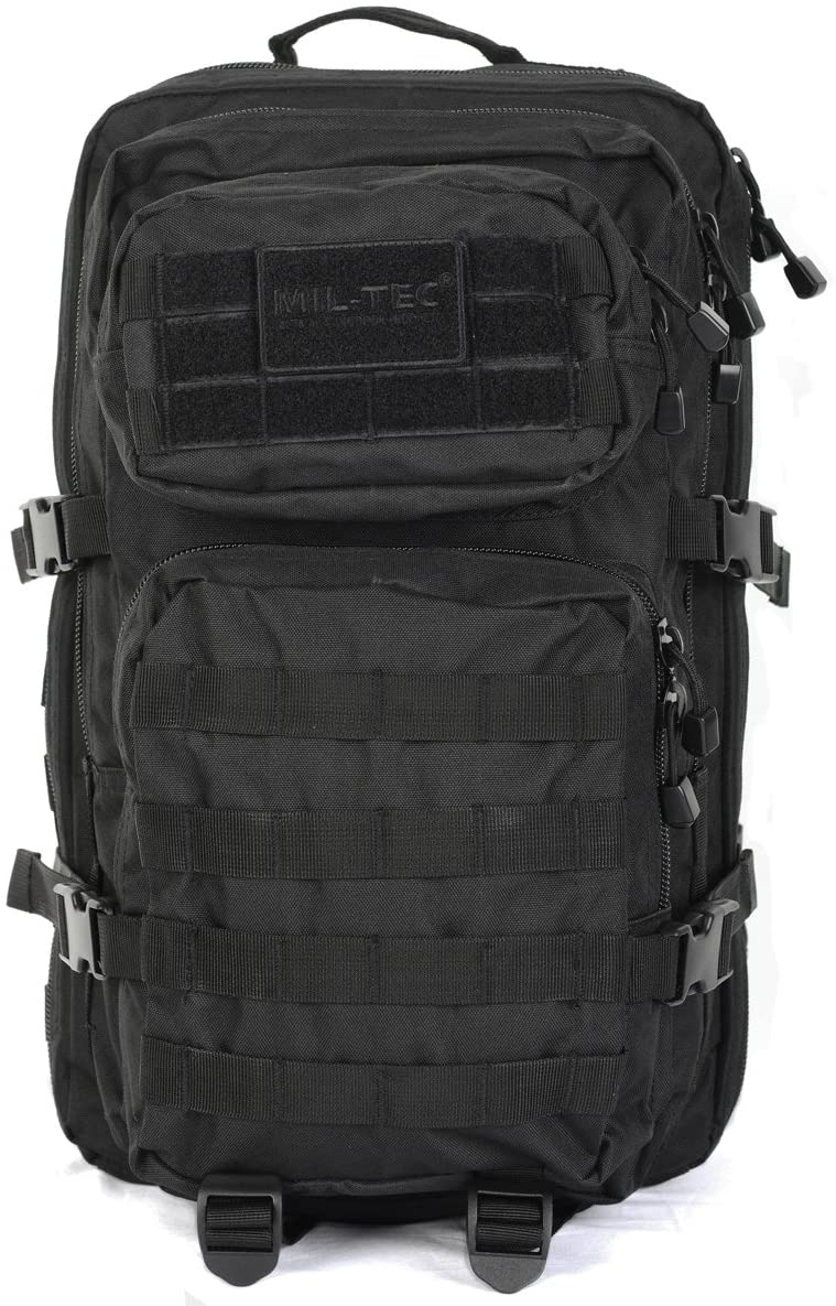 Mil-Tec US assault rucksack, 36 litres, black 36L - Image 2
