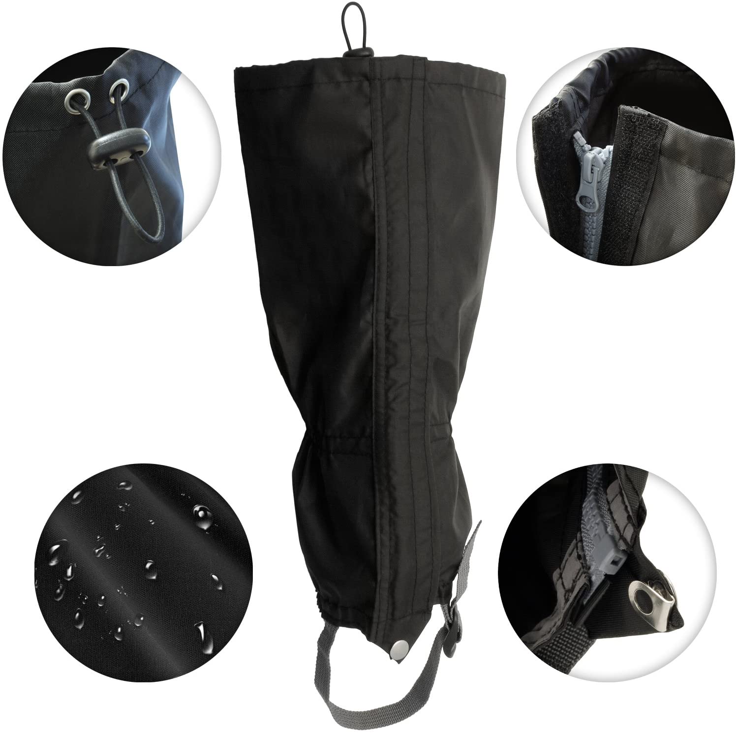 CampTeck U6843 Waterproof Walking Gaiters Polyester (One Size Fits All) Hiking, Walking, Orienteering, Mountaineering - Image 2
