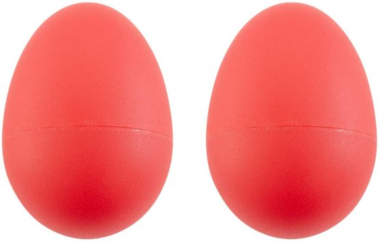TIGER SHA7-CL | Plastic Egg Shakers | Percussion Maracas Musical | Pack of Two | Red - Image 2