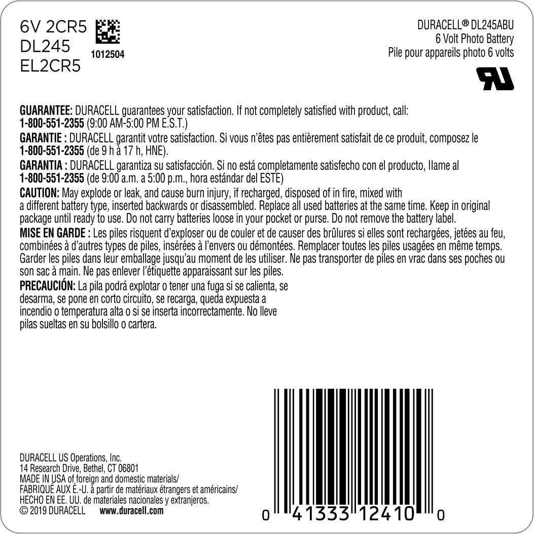 Duracell 2CR5 lithium high performance battery, 1 piece, mehrfarbig - Image 2