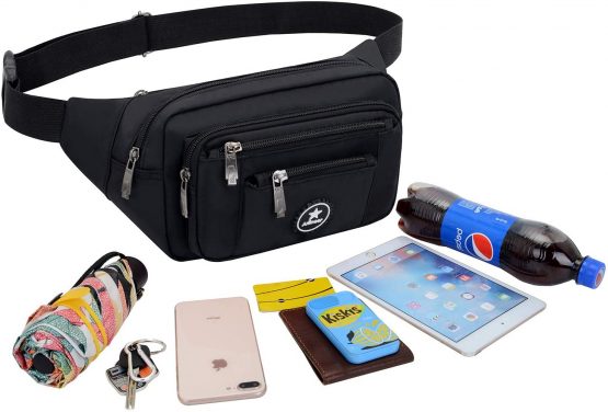 Ariineer Waterproof Bumbags and Fanny Packs Plus Size for Sport Hiking Large Waist Travel Pouch Bag Hiking Sport Waist Bag Large Bumbag for Women Men - Image 2