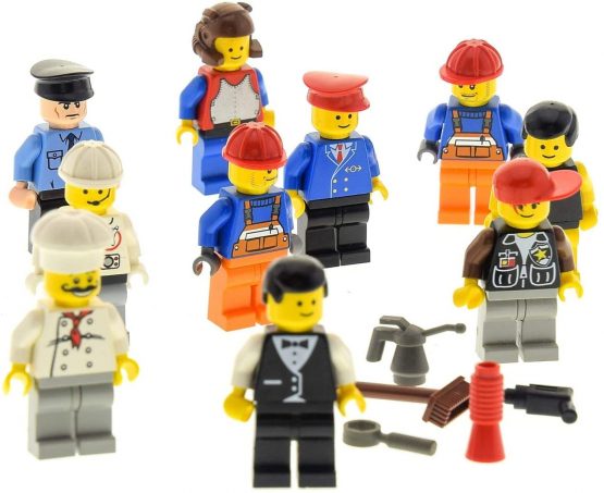 Bausteine gebraucht 10 X LEGO System Figurines Town City Mini Figurine with Accessoires Man Woman Random Mixed - Image 3