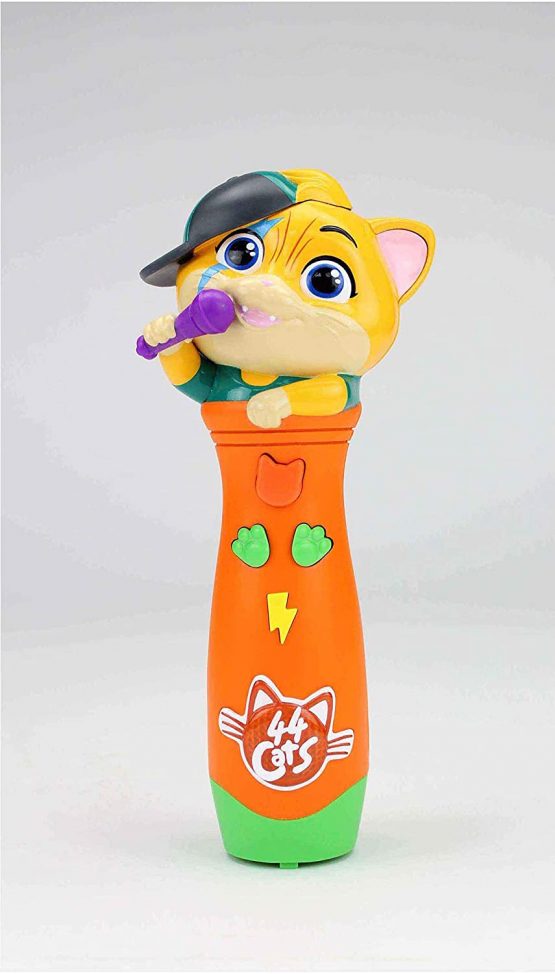 Smoby 44 Cats Microphone with 4 Music, Lights and Sounds, Recording Function + 5 YEARS 7600520126