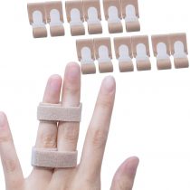 Sumifun Finger Buddy Wraps, 12 Pcs of Finger Tape for Jammed, Swollen, Dislocated Finger Joint, Finger Brace Splints for Curled Finger, Broken Finger and More
