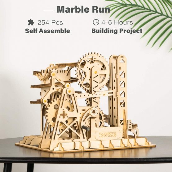 ROBOTIME 3D Puzzle Adults Wooden Model Kits to Build Construction Building Crafts Woodcraft Play Games Gift for Boys and Girls - Image 2